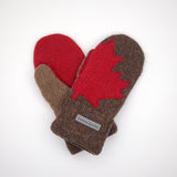 Recycled Wool Sweater Mittens -  small - Canada Mittens