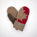 Recycled Wool Sweater Mittens -  small - Canada Mittens
