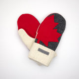 Recycled Wool Sweater Mittens -  small - Canada Mittens