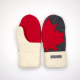 Recycled Wool Sweater Mittens -  small - Canada Mittens