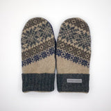 Recycled Wool Sweater Mittens - large
