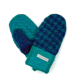 Recycled Wool Sweater Mittens - medium