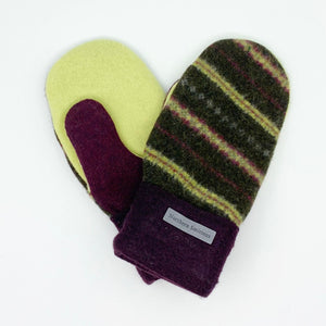 Recycled Wool Sweater Mittens - medium
