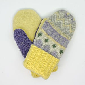 Recycled Wool Sweater Mittens - medium